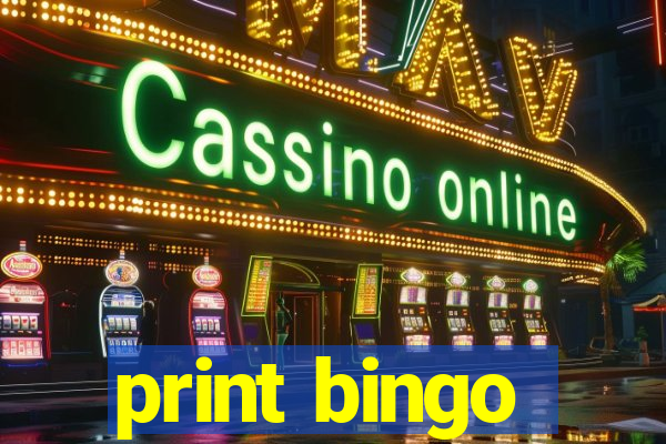 print bingo